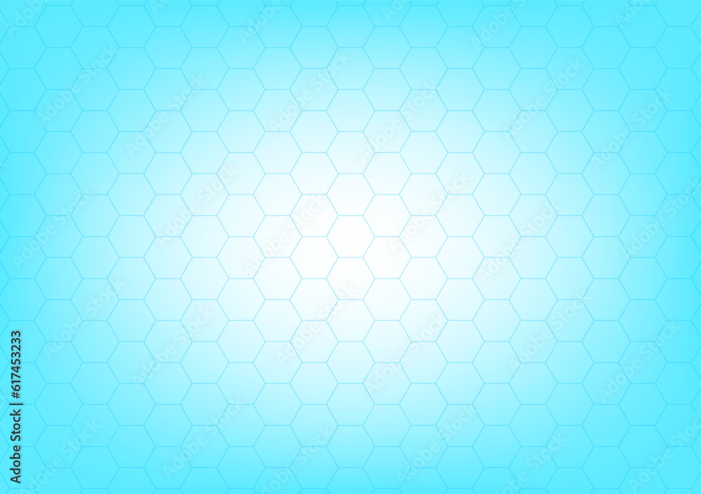 Poster abstract blue texture background hexagon. seamless pattern of the hexagonal netting. vector illustra