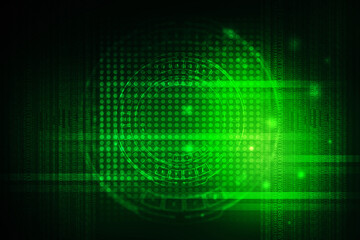 2d illustration Abstract futuristic electronic circuit technology background
