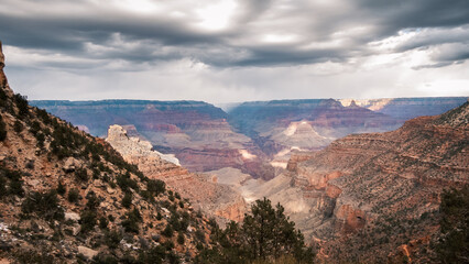 Naklejka premium Bright Angel Trail Grand Canyon National Park