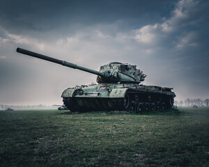 abandoned American M48 Patton