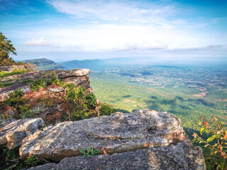 Fototapeta na wymiar Landscape of Pha Hua Nak Viewpoint,located in Phulaenca National Park,Chaiyaphum,Thailand