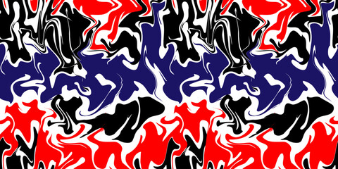 Colorful Seamless abstract marble pattern illustration, Liquid marble mood high contrast color. Design for fashion, wallpaper, web, wrapping, and all prints.