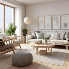 Fototapeta premium living room interior