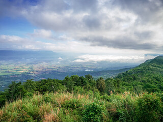 Naklejka premium Viewpoint,located in Phulaenca National Park,Chaiyaphum,Thailand