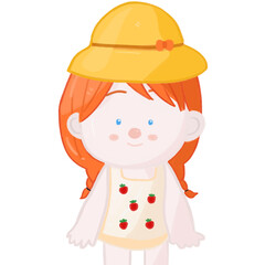 Little girl with hat