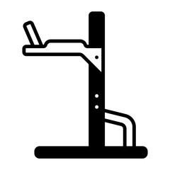Strength Training Dip Stands concept, Dipping Station vector icon design, Fitness and Wellness symbol, Workout and Weightlifting sign, Personal training equipment stock illustration