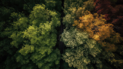 Fototapeta na wymiar Unique Perspectives of Trees and Foliage