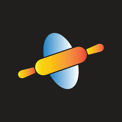 rolling pin icon simple design art eps 10