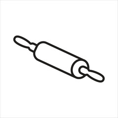 rolling pin icon simple design art eps 10