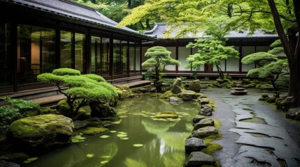 Japanese Garden - amazing illustration stylish and eyecatching