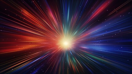 Naklejka premium abstract line background with rays and stars computer generation