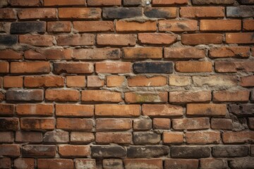 Antique brick brown wall.