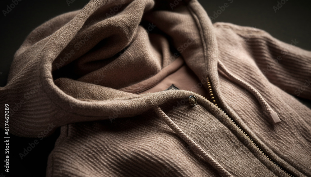 Poster Woven cashmere jacket, perfect for autumn weather generated by AI