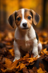 beagle puppy in park