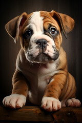 Fototapeta premium english bulldog puppy