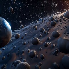 planet and outer space background