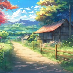 rural nature background