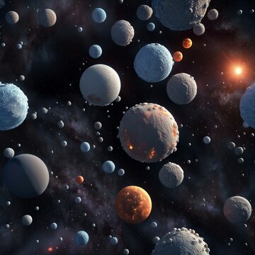 planet and outer space background © adi