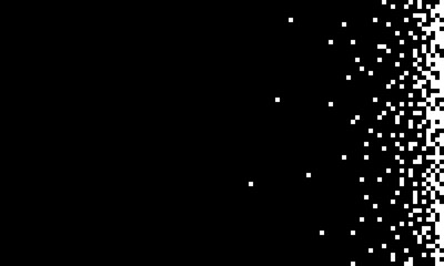 Pixel abstract mosaic background Gradient design Isolated black elements on white background. vector illustration for website, postcard, poster.