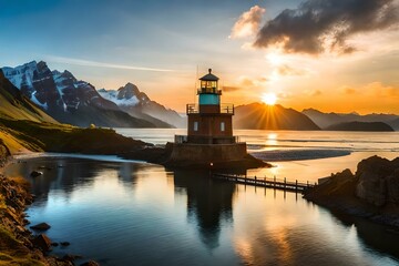 lighthouse on the coast