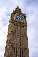 Fototapeta na wymiar big ben clock tower in London, England