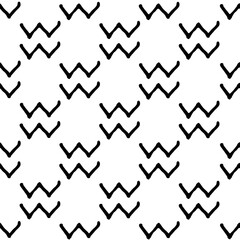 Geometric abstract chevron seamless pattern. Trendy vector isolated hand-drawn illustration. Perfect for background, fashion print, wrapping paper, packaging or fabric designs.