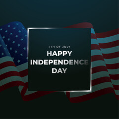 4th july independence day background poster  in dark | 4th of july in United States and america  national flag | American national holiday   | usa independence day 2023