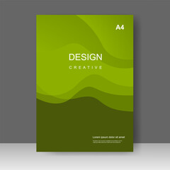 Book cover template design. Annual report. Brochure template, catalog. Simple Flyer promotion. magazine. Vector illustration