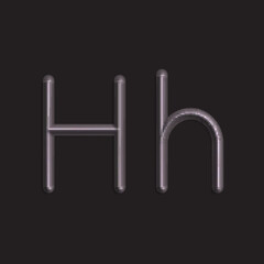 Alphabet letters of lights