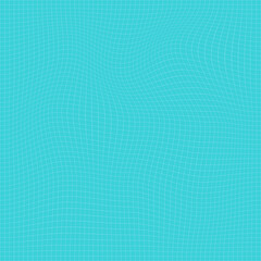 wavy grid in blue color vector background