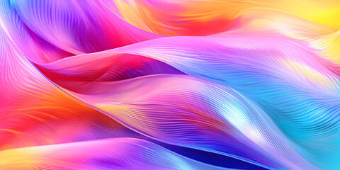 pastel rainbow gradient fashion background, glittery gradient abstraction  creases and waves, generative ai - obrazy, fototapety, plakaty
