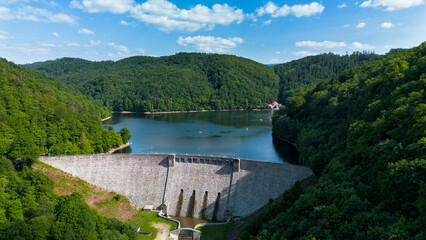 Obraz na płótnie Canvas Dam in Zagorze Slaskie, Poland.