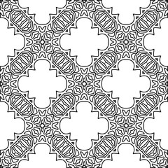 Black and white pattern with abstract shapes. Abstract background. Patterns of the lines.