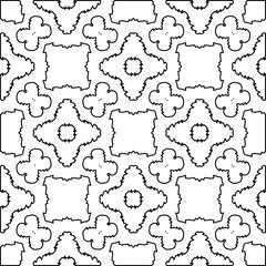 Fototapeta premium Black and white pattern with abstract shapes. Abstract background. Patterns of the lines.