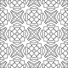 Black and white pattern with abstract shapes. Abstract background. Patterns of the lines.