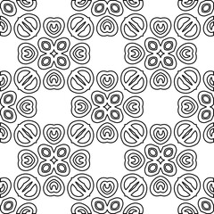Black and white pattern with abstract shapes. Abstract background. Patterns of the lines.