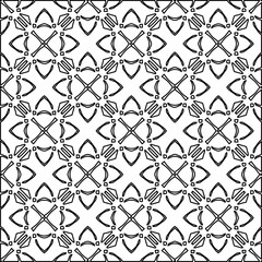 Black and white pattern with abstract shapes. Abstract background. Patterns of the lines.