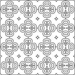 Black and white pattern with abstract shapes. Abstract background. Patterns of the lines.