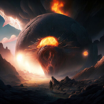 Artificial Inteligence created image of Armagedon