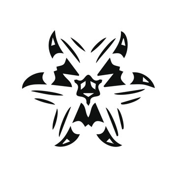 hand drawing symmetry mandala and symmetry flower, complex circle