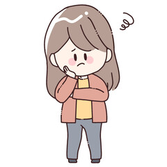 悩む女性