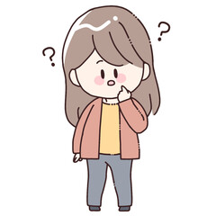 疑問を浮かべる女性