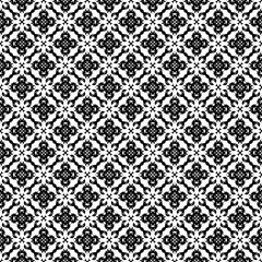 Black and white seamless pattern texture. Greyscale ornamental graphic design. Mosaic ornaments. Pattern template. Vector illustration. EPS10.