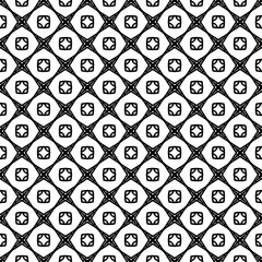 Black and white seamless pattern texture. Greyscale ornamental graphic design. Mosaic ornaments. Pattern template. Vector illustration. EPS10.
