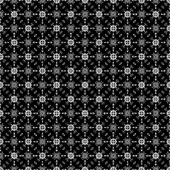Black and white seamless pattern texture. Greyscale ornamental graphic design. Mosaic ornaments. Pattern template. Vector illustration. EPS10.