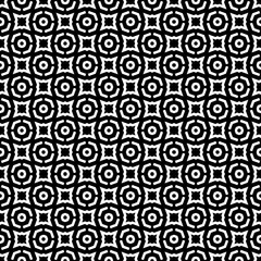 Black and white seamless pattern texture. Greyscale ornamental graphic design. Mosaic ornaments. Pattern template. Vector illustration. EPS10.