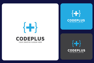 Code Plus Logo Design Template