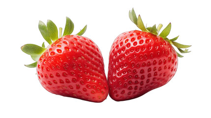 Strawberry isolated on  white background png cutout