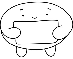 Cute Monster Ball Coloring Page