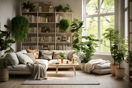 living room with a sofa